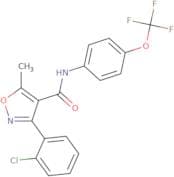 (3-(2-Chlorophenyl)-5-methylisoxazol-4-yl)-N-(4-(trifluoromethoxy)phenyl)formamide