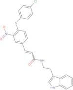 3-(4-(4-Chlorophenylthio)-3-nitrophenyl)-N-(2-indol-3-ylethyl)prop-2-enamide