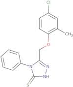 3-((4-Chloro-2-methylphenoxy)methyl)-4-phenyl-1,2,4-triazoline-5-thione