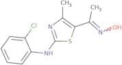 (2-Chlorophenyl)(3-((hydroxyimino)ethyl)-4-methyl(2,5-thiazolyl))amine