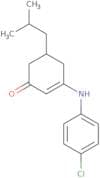 3-((4-Chlorophenyl)amino)-5-(2-methylpropyl)cyclohex-2-en-1-one