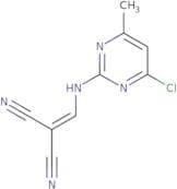 (((6-chloro-4-methylpyrimidin-2-yl)amino)methylene)methane-1,1-dicarbonitrile