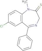 7-Chloro-1,3-dihydro-1-methyl-5-phenyl-2H-1,4-benzodiazepine-2-thione