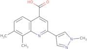 7,8-Dimethyl-2-(1-methyl-1H-pyrazol-4-yl)quinoline-4-carboxylic acid