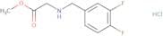 Methyl 2-{[(3,4-difluorophenyl)methyl]amino}acetate hydrochloride