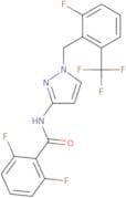 2,6-Difluoro-N-[1-[[2-fluoro-6-(trifluoromethyl)phenyl]methyl]-1H-pyrazol-3-yl]benzamide