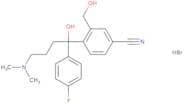 4-[4-(Dimethylamino)-1-(4-fluorophenyl)-1-hydroxybutyl]-3-(hydroxymethyl)benzonitrile hydrobromide