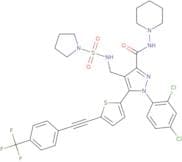 1-(2,4-Dichlorophenyl)-N-1-piperidinyl-4-[[(1-pyrrolidinylsulfonyl)amino]methyl]-5-[5-[2-[4-(trifl…