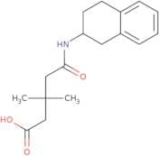 3,3-Dimethyl-5-oxo-5-(1,2,3,4-tetrahydronaphthalen-2-ylamino)pentanoic acid