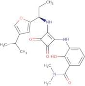3-[[3-[(Dimethylamino)carbonyl]-2-hydroxyphenyl]amino]-4-[[(R)-1-(4-isopropylfuran-2-yl)propyl]ami…
