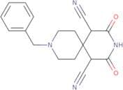2,4-Dioxo-9-(phenylmethyl)-3,9-diazaspiro[5.5]undecane-1,5-dicarbonitrile