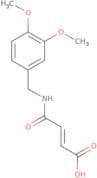 3-(N-((3,4-Dimethoxyphenyl)methyl)carbamoyl)prop-2-enoic acid