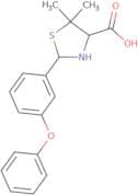 5,5-dimethyl-2-(3-phenoxyphenyl)-1,3-thiazolidine-4-carboxylic acid