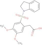 2-(4,5-Dimethoxy-2-(indolin-1-ylsulfonyl)phenyl)acetic acid