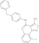 (3-(2,6-dichlorophenyl)-5-methylisoxazol-4-yl)-N-(4-(2-pyridylthio)phenyl)formamide