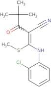 2-(2,2-dimethylpropanoyl)-3-((2-chlorophenyl)amino)-3-methylthioprop-2-enenitrile