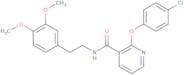 N-(2-(3,4-dimethoxyphenyl)ethyl)(2-(4-chlorophenoxy)(3-pyridyl))formamide