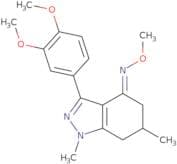 3-(3,4-dimethoxyphenyl)-1,6-dimethyl-(5,6,7-trihydro1H-indazol)-4-O-methyloxime