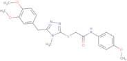 2-(4-((3,4-dimethoxyphenyl)methyl)-5-methyl(2,3,5-triazolylthio))-N-(4-methoxyphenyl)acetamide