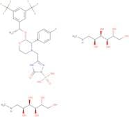 1-Deoxy-1-(methylamino)-D-glucitol [3-[[(2R,3S)-2-[(1R)-1-[3,5-bis(trifluoromethyl)phenyl]ethoxy]-…