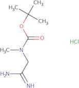 tert-Butyl N-(2-amino-2-iminiumylethyl)-N-methylcarbamate chloride
