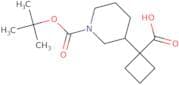 1-{1-[(tert-Butoxy)carbonyl]piperidin-3-yl}cyclobutane-1-carboxylic acid