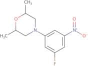 4-(3-Fluoro-5-nitrophenyl)-2,6-dimethylmorpholine