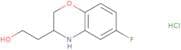 2-(6-Fluoro-3,4-dihydro-2H-1,4-benzoxazin-3-yl)ethan-1-ol hydrochloride