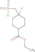 Ethyl 4-[(chlorosulfonyl)methyl]-4-fluorocyclohexane-1-carboxylate