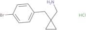 {1-[(4-Bromophenyl)methyl]cyclopropyl}methanamine hydrochloride