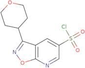 3-(Oxan-4-yl)-[1,2]oxazolo[5,4-b]pyridine-5-sulfonyl chloride
