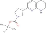 tert-Butyl 3-(5,6,7,8-tetrahydro-1,8-naphthyridin-2-yl)pyrrolidine-1-carboxylate