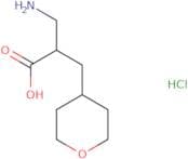 3-Amino-2-[(oxan-4-yl)methyl]propanoic acid hydrochloride