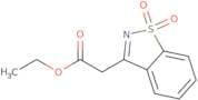 1,​2-​Benzisothiazole-​3-​acetic acid ethyl ester 1,​1-​dioxide