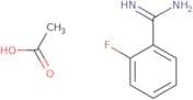 2-Fluorobenzene-1-carboximidamide acetic acid