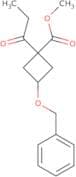 Methyl 3-(benzyloxy)-1-propanoylcyclobutane-1-carboxylate