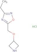 5-[(Azetidin-3-yloxy)methyl]-3-ethyl-1,2,4-oxadiazole hydrochloride