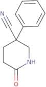6-Oxo-3-phenylpiperidine-3-carbonitrile