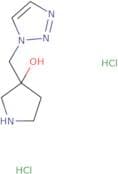 3-[(1H-1,2,3-Triazol-1-yl)methyl]pyrrolidin-3-ol dihydrochloride