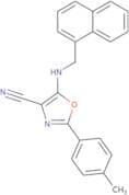 2-(4-Methylphenyl)-5-{[(naphthalen-1-yl)methyl]amino}-1,3-oxazole-4-carbonitrile