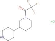 2,2,2-Trifluoro-1-[3-(piperidin-4-yl)piperidin-1-yl]ethan-1-one hydrochloride