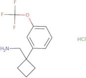 {1-[3-(Trifluoromethoxy)phenyl]cyclobutyl}methanamine hydrochloride