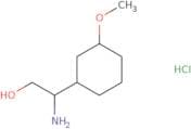 2-Amino-2-(3-methoxycyclohexyl)ethan-1-ol hydrochloride