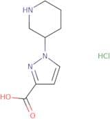 1-(Piperidin-3-yl)-1H-pyrazole-3-carboxylic acid hydrochloride