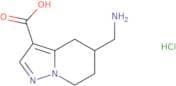5-(Aminomethyl)-4H,5H,6H,7H-pyrazolo[1,5-a]pyridine-3-carboxylic acid hydrochloride