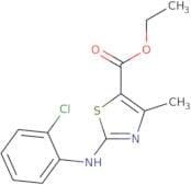 ethyl 3-((2-chlorophenyl)amino)-5-methyl-2,4-thiazolecarboxylate