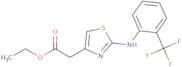 Ethyl 2-(4-(2-(trifluoromethyl)phenylamino)-3,5-thiazolyl)acetate