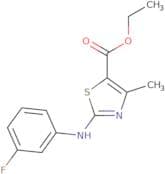 Ethyl 3-((3-fluorophenyl)amino)-5-methyl-2,4-thiazolecarboxylate