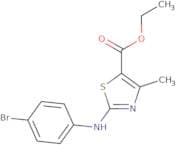 Ethyl 3-((4-bromophenyl)amino)-5-methyl-2,4-thiazolecarboxylate