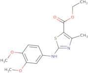 Ethyl 3-((3,4-dimethoxyphenyl)amino)-5-methyl-2,4-thiazolecarboxylate